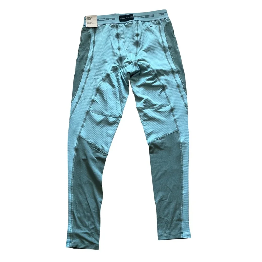 Nike Tech Base Layer Tight Fit‎ Compression Leggings Blue Grey Mens Medium NEW